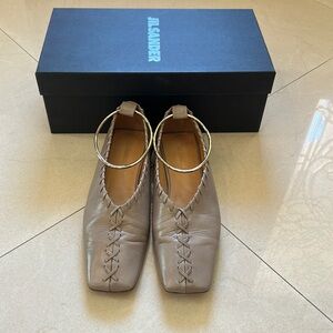 Jil Sander leather flats